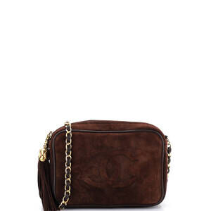 Chanel Small Vintage CC Tassel Camera Bag Suede